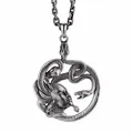 Collier pendentif serpent Medusa pour hommes et femmes accessoire de bijoux amulette Punk à la