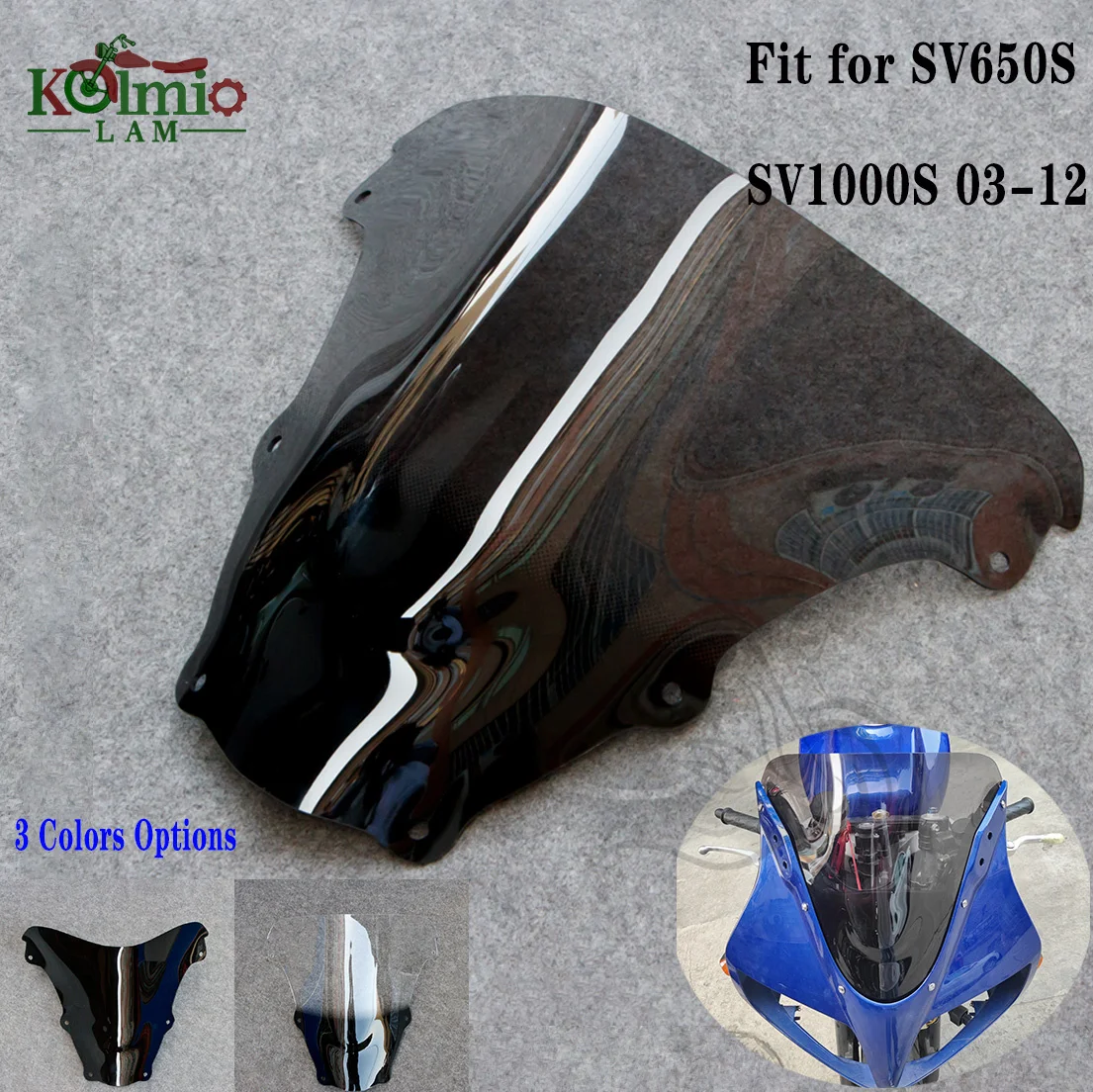 Pare-brise de moto pour SUZUKI 2003 - 2012 SV650 SV650S, pare-brise, accessoires, SV1000 SV1000S 2004 2005 2006 2007 2008