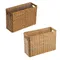 Mir de Rangement Rectangulaire en Rotin, Rangement Multifonctionnel, pour Magazine et Journal