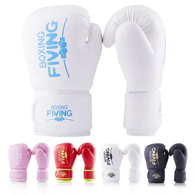 Gants de boxe en PU pour enfants équipement d'entraînement gants de frappe karaté Muay Thai