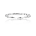 GEM'S BALLET-Alliance en or 585 et argent 925 14K 10K 18K alliance éternité baguette diamant