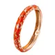 Bracelet de fleurs orange pour femmes et filles accessoires de vacances vintage bracelet mignon