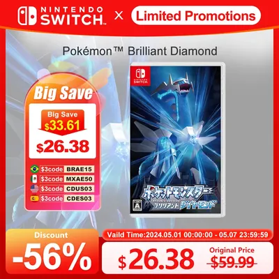 Carte de jeu Pokemon Brilliant Diamond Nintendo Switch OLED Lite fongique officiel original