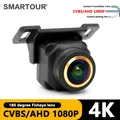 Smartour-Caméra de recul CCD pour voiture objectif Fish Eye vision nocturne étanche universelle
