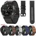 Bracelet de rechange en cuir Silicone 22mm 26mm pour Garmin D2 Delta PX Bravo/charles/Mach 1