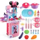 Disney-Distributeur d'eau pour enfants jouets de cuisine pour filles Minnie Mouse valise de