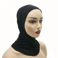 Turban élastique modal pour femme hijab musulman voile intérieur écharpe islamique bonnet