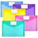 Enveloppes en plastique Poly format lettre A4 5 paquets enveloppes de fichiers claires avec