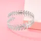 Bracelet manchette pour femmes accessoire de mode Simple en métal couleur argent or feuille