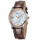 Montres à Quartz de luxe pour femmes élégantes étanches calendrier Vintage marron cuir dames