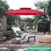 9 ft.Rotation Square Cantilever Tilt Patio Umbrella With Crank