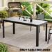 Outdoor Patio Expandable Rectangular Aluminum Dining Table - 29.92" H x 46.06"/63.78" W x 27.56" D