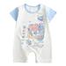 ASEIDFNSA Outfit 12 Months Onsies18 24 Months Children Baby Boys Girls Cartoon Romper Short Sleeve Cute Animals Jumpsuit Outfits Clothes