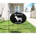 Etchey Terrier Dog 2-Line Address Plaque Frame Metal in Black | 11.75 H x 16.75 W x 0.2 D in | Wayfair MHB-OVAL-Terrier