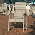 SEQUOIA PROFESSIONAL Swing Glennville Counter Dining Outdoor Arm Chair Plastic/Resin in Gray | 37.9 H x 24.75 W x 25.9 D in | Wayfair