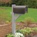 Charlton Home® Eggers 76.87" W x 78" H In-Ground Decorative Post Plastic in Gray | 78 H x 76.87 W x 28 D in | Wayfair