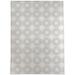 Light Gray Rectangle 8' x 10' Kitchen Mat - Wade Logan® Azzole Star Struck Kitchen Mat 96.0 x 120.0 x 0.08 in white/brown, Polyester | Wayfair