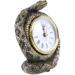 Tianyi Foundry Select Realistic Ferocious Diamondback Rattlesnake Coiling Around Clock Desktop Table Roman Numerals Accent Hand Painted Taxidermy Scul Resin | Wayfair