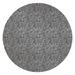 White 60 x 60 x 0.08 in Area Rug - ROUND ABOUT CHARCOAL Area Rug By Bungalow Rose Polyester | 60 H x 60 W x 0.08 D in | Wayfair