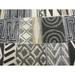 Wildon Home® Ellis Tufted Slat Back Arm Chair Upholstered/Wicker/Rattan/Fabric in Gray/Black | 41 H x 30 W x 30 D in | Wayfair