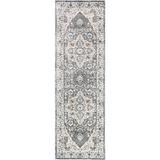 Black 156 x 26 x 0.3 in Area Rug - Canora Grey Michealle Oriental Machine Woven Indoor/Outdoor Area Rug in Gray/ | 156 H x 26 W x 0.3 D in | Wayfair