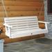 Lark Manor™ Arbnora Porch Swing Plastic in Gray | 20.6 H x 60.6 W x 24 D in | Wayfair A5ED8DDC61BB46E4B840647F08531112