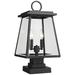 Broughton 21" High Black 2-Light Outdoor Pier Mount Light