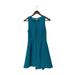 Anthropologie Dresses | Anthropologie Leifsdottir Turquoise Tonnelle Zip Front Mini Dress Size 2 | Color: Blue | Size: 2