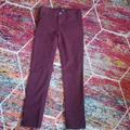 American Eagle Outfitters Pants & Jumpsuits | American Eagle Skinny Stretch Burgundy Color Khakis | Color: Purple/Red | Size: 0p