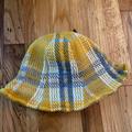 Free People Accessories | Free People Plaid Yellow Bucket Hat | Color: Gray/Yellow | Size: Os