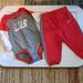 Nike Matching Sets | Nike 9-12m Boys Matching Set Long Sleeves | Color: Gray/Red | Size: 9-12mb