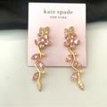 Kate Spade Jewelry | Kate Spade Flower Pendant Earrings | Color: Gold/Pink | Size: Os