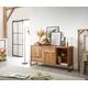 DELIFE Sideboard Nook 160 cm Sheesham Natur 2 Türen 2 Schübe, Sideboards