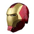 Berrysun Iron Man Superhero Helmet Avengers 1/1props Collectibles Unisex Wearable And With Led Light Toy Cosplay Perfect Props Accessori,Red-one size
