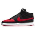 Sneaker NIKE SPORTSWEAR "COURT VISION MID" Gr. 45,5, bunt (black, university, red, white) Schuhe Sneaker