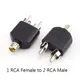 Adaptateur 1 RCA femelle vers 2 RCA mâle prise audio AV connecteur séparateur Y convertisseur