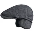 Casquette béret à carreaux pour hommes chapeau plat à oreillettes casquette gavroche lierre