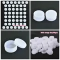 Figurines en plastique blanc pour échantillons cosmétiques mini boîte vide bouteille aste pour