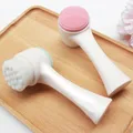 Outil de soins de la peau en silicone double face nettoyant pour le visage brosse livres pour le