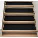 Black 0.25 x 8 W in Stair Treads - House Home & More Black Stair Tread Synthetic Fiber | 0.25 H x 8 W in | Wayfair 90310