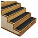 White 0.25 x 9 W in Stair Treads - House Home & More Black Stair Tread Synthetic Fiber | 0.25 H x 9 W in | Wayfair 70137