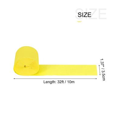 6pcs Crepe Paper Streamer 32ft Long 1.37 Inch Wide for Party Ornament