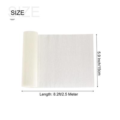 3pcs Crepe Paper Roll Decoration 8.2ft Long 5.9 Inch Wide