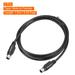 PS/2 Mouse and Keyboard Extension Cable 6P for PC 2Pcs - Black