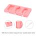 Silicone Ice Pops Molds 2Pack, Oval, Cake, Square Shapes with Lid - Pink