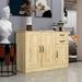 Modern Wood Buffet Sideboard with 2 doors&1 Storage and 2dra