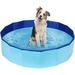 PVC Pet Swimming Pool Portable Dog Bathtub Collapsible Dog Pool Plastic Pool for Dogs Dog Tub for Pets to Swim and Bath 47.2 x11.8