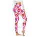 Mrat Yoga Full Length Pants High Waisted Yoga Pants Ladies Casual Printed Yoga Pants High Waist Loose Straight Long Pants Slim Fit Pants