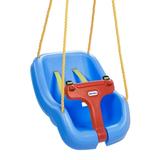 Little Tikes 2-in-1 Snug and Secure Swing High Back Swing Blue