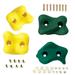 Swing-N-Slide Plastic Climbing Rocks (Set of 4) Green and Yellow